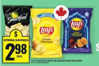 Food Basics LAY'S POTATO CHIPS OR SMARTFOOD POPCORN offer