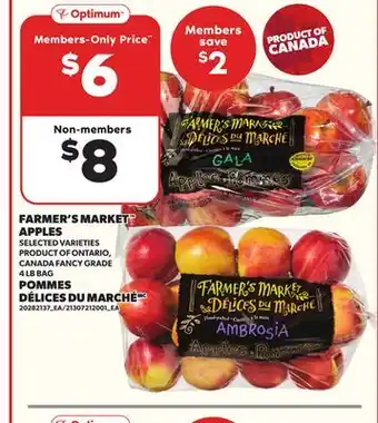 Independent Grocer FARMER'S MARKET APPLES, 4 LB BAG offer