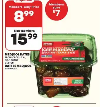 Independent Grocer MEDJOOL DATES, 2 LB TUB offer