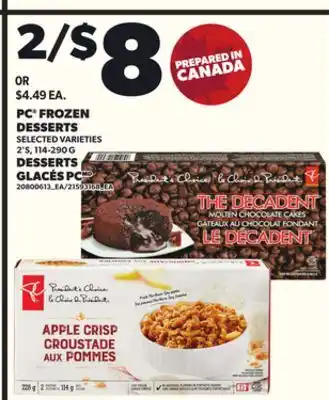 Independent Grocer PC FROZEN DESSERTS, 2'S, 114-290 G offer