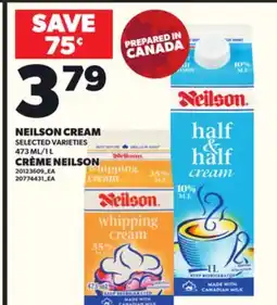 Independent Grocer NEILSON CREAM, 473 ML/1 L offer