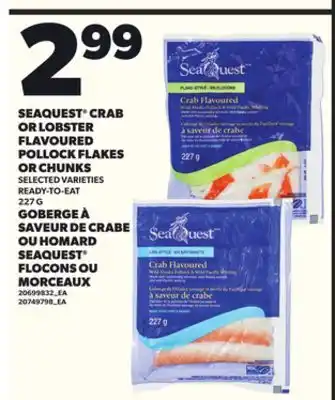 Independent Grocer SEAQUEST CRAB OR LOBSTER FLAVOURED POLLOCK FLAKES OR CHUNKS, 227 G offer