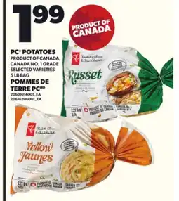 Independent Grocer PC POTATOES POTATOES, 5 LB BAG offer