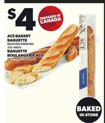 Independent Grocer ACE BAKERY BAGUETTE, 325-400 G offer