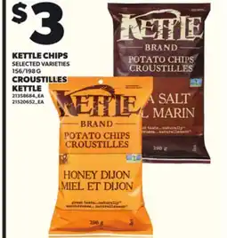 Independent Grocer KETTLE CHIPS, 156/198 G offer