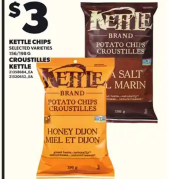 Independent Grocer KETTLE CHIPS, 156/198 G offer