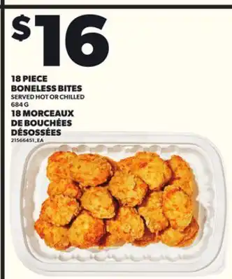 Independent Grocer 18 PIECE BONELESS BITES, 684 G offer