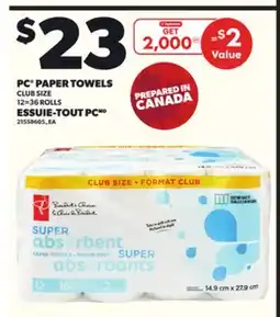 Independent Grocer PC PAPER TOWELS offer