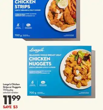 Longo's Chicken Strips or Nuggets offer