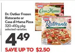 Longo's Frozen Ristorante or Casa di Mama Pizza offer