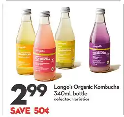 Longo's Organic Kombucha offer