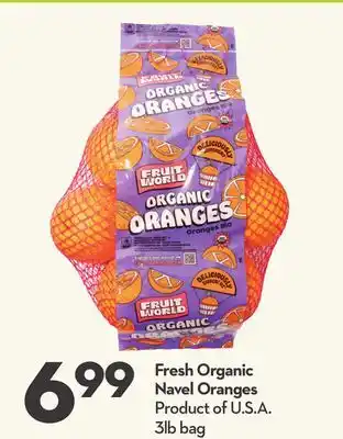 Longo's Fresh Organic Navel Oranges offer