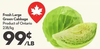 Longo's Fresh Large Green Cabbage offer