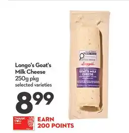 Longo's Goat's Milk Cheese offer