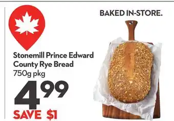 Longo's Stonemill Prince Edward County Rye Bread offer