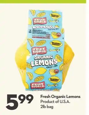 Longo's Fresh Organic Lemons offer