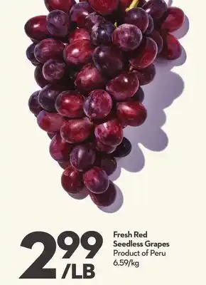 Longo's Fresh Red Seedless Grapes offer