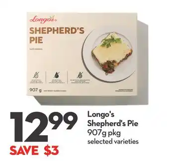 Longo's Shepherd's Pie offer