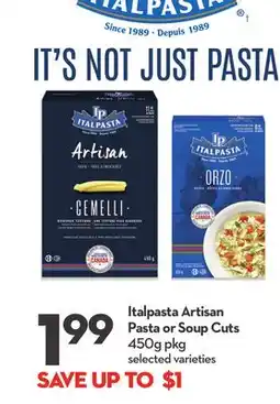 Longo's Artisan Pasta or Soup Cuts offer