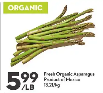 Longo's Fresh Organic Asparagus offer