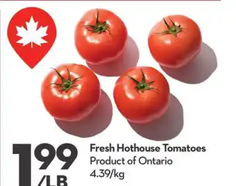 Longo's Fresh Hothouse Tomatoes offer