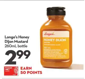 Longo's Honey Dijon Mustard offer