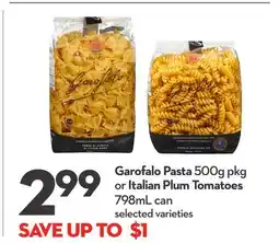 Longo's Pasta 500g pkg or Italian Plum Tomatoes 798mL can offer