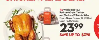 Longo's 1kg Whole Barbecue Rotisserie Style Chicken and Choice of 2 Entrée Sides offer