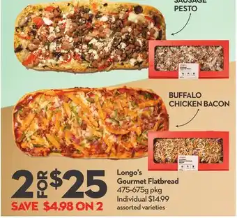 Longo's Gourmet Flatbread offer