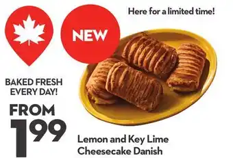 Longo's Lemon and Key Lime Cheesecake Danish offer