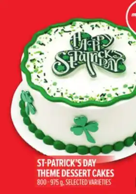 Metro ST-PATRICK'S DAY THEME DESSERT CAKES offer