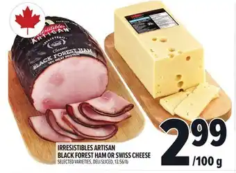 Metro IRRESISTIBLES ARTISAN BLACK FOREST HAM OR SWISS CHEESE offer