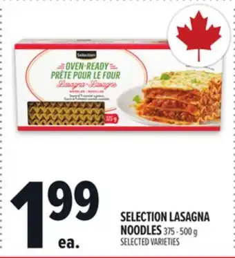 Metro SELECTION LASAGNA NOODLES offer