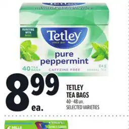 Metro TETLEY TEA BAGS offer