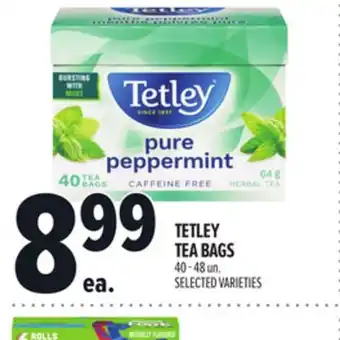 Metro TETLEY TEA BAGS offer