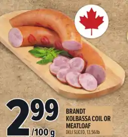 Metro BRANDT KOLBASSA COIL OR MEATLOAF offer