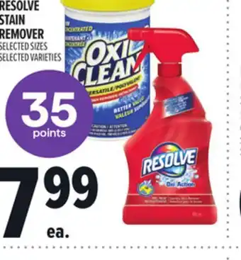 Metro OXI OR RESOLVE STAIN REMOVER offer