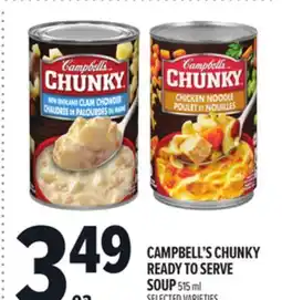 Metro CAMPBELL'S CHUNKY READY TO SERVE SOUP offer