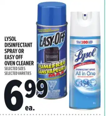 Metro LYSOL DISINFECTANT SPRAY OR EASY OFF OVEN CLEANER offer