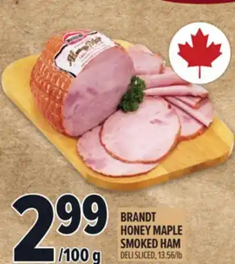 Metro BRANDT HONEY MAPLE SMOKED HAM offer