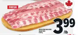 Metro FRESH PORK BACK RIBS VALUE PACK offer