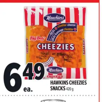 Metro HAWKINS CHEEZIES SNACKS offer