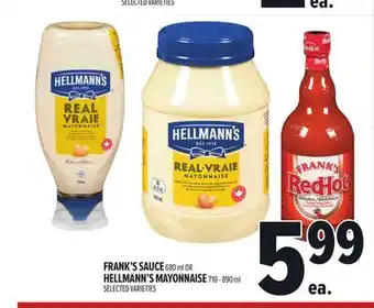 Metro FRANK'S SAUCE offer