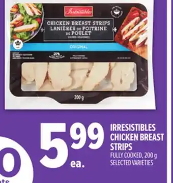 Metro IRRESISTIBLES CHICKEN BREAST STRIPS offer