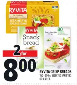 Metro RYVITA CRISP BREADS offer