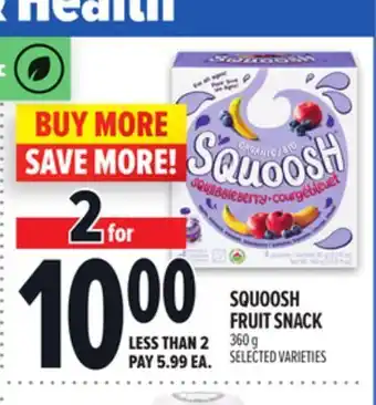 Metro SQUOOSH FRUIT SNACK offer