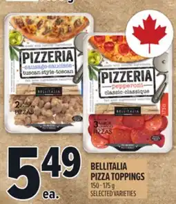 Metro BELLITALIA PIZZA TOPPINGS offer