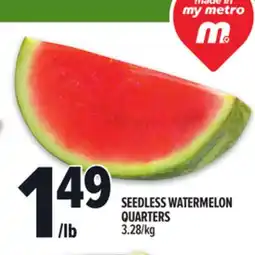 Metro SEEDLESS WATERMELON offer