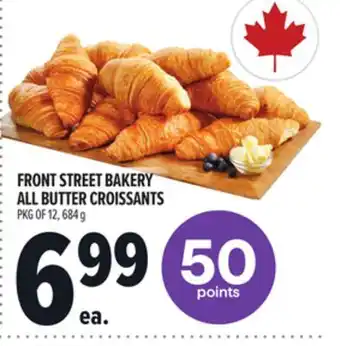 Metro FRONT STREET BAKERY ALL BUTTER CROISSANTS offer