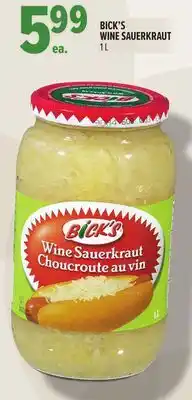 Metro BICK'S WINE SAUERKRAUT offer